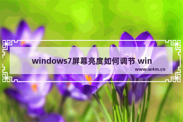 windows7屏幕亮度如何调节 windows7屏幕亮度怎么调节11