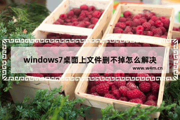 windows7桌面上文件删不掉怎么解决 windows7桌面上文件删不掉的解决办法