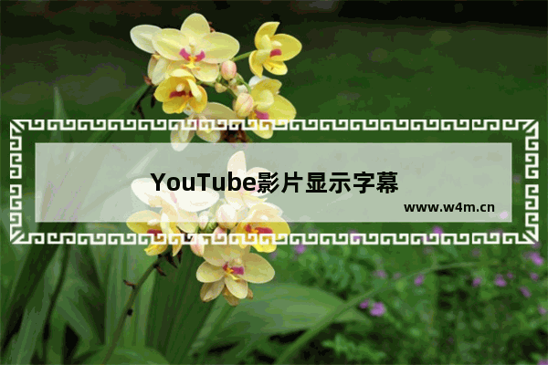 YouTube影片显示字幕