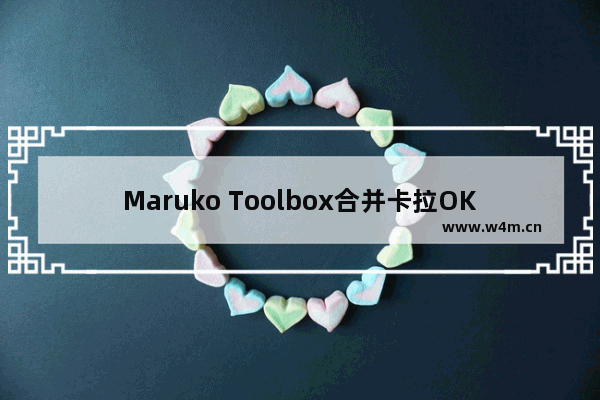 Maruko Toolbox合并卡拉OK字幕