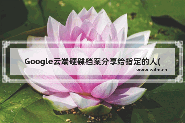 Google云端硬碟档案分享给指定的人(手机版)