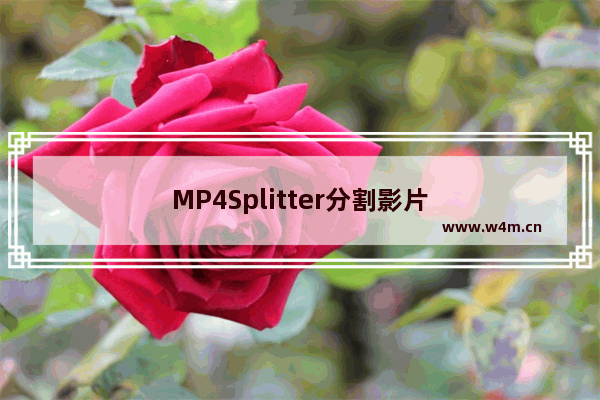 MP4Splitter分割影片