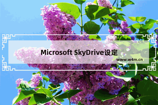 Microsoft SkyDrive设定云端同步