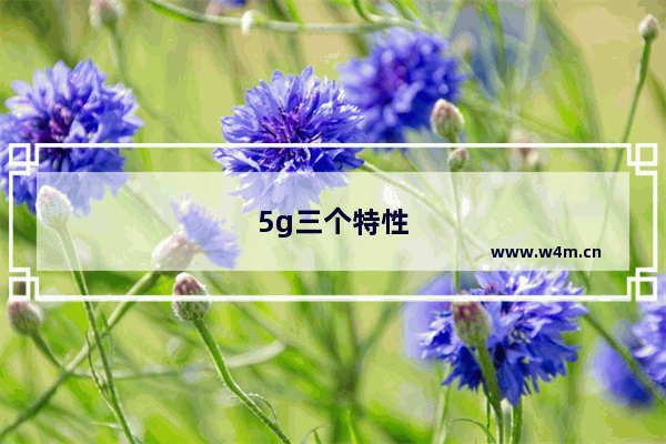 5g三个特性