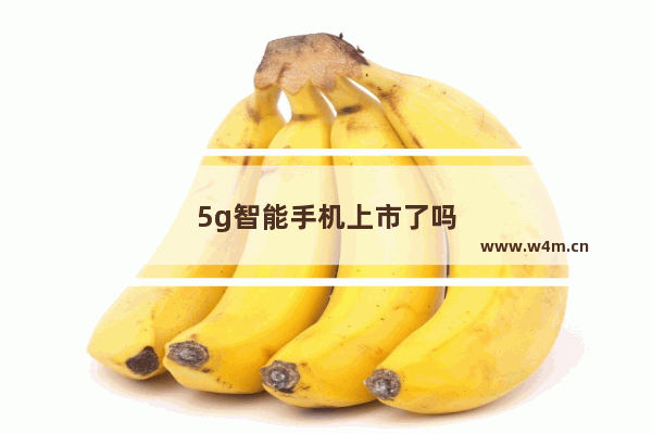 5g智能手机上市了吗