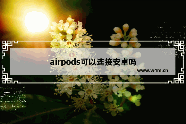 airpods可以连接安卓吗