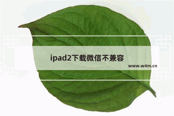 ipad2下载微信不兼容