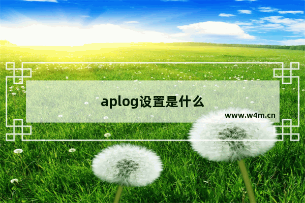 aplog设置是什么