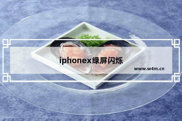 iphonex绿屏闪烁