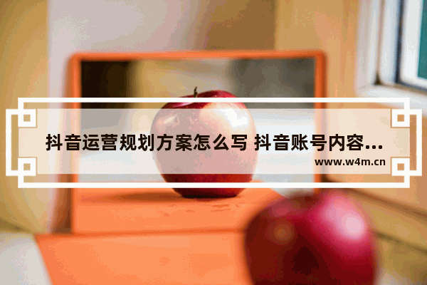 抖音运营规划方案怎么写 抖音账号内容规划模板