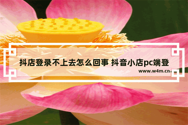 抖店登录不上去怎么回事 抖音小店pc端登录步骤