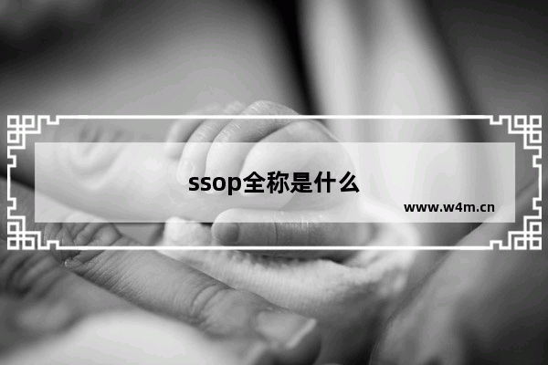 ssop全称是什么