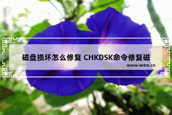 磁盘损坏怎么修复 CHKDSK命令修复磁盘教程