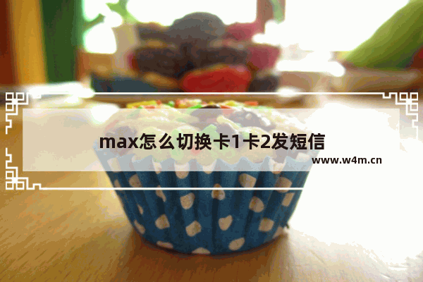 max怎么切换卡1卡2发短信