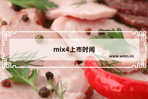 mix4上市时间