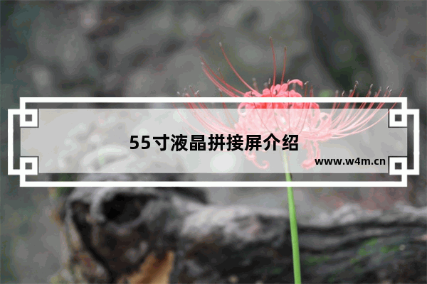 55寸液晶拼接屏介绍