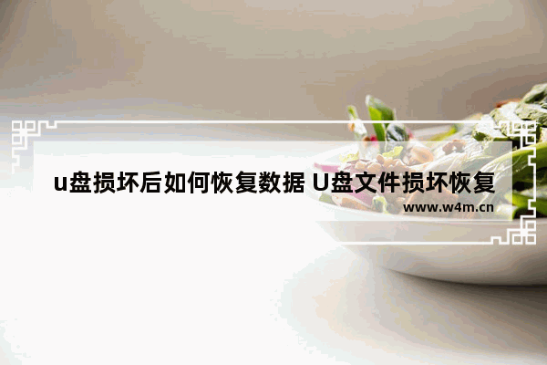 u盘损坏后如何恢复数据 U盘文件损坏恢复方法