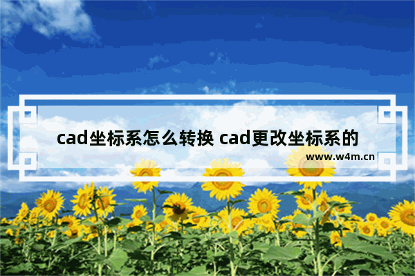 cad坐标系怎么转换 cad更改坐标系的方法