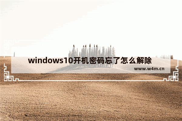 windows10开机密码忘了怎么解除 windows10登陆密码忘记解决方法