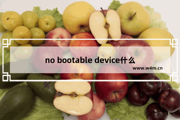 no bootable device什么意思