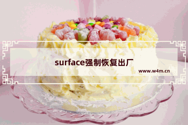 surface强制恢复出厂