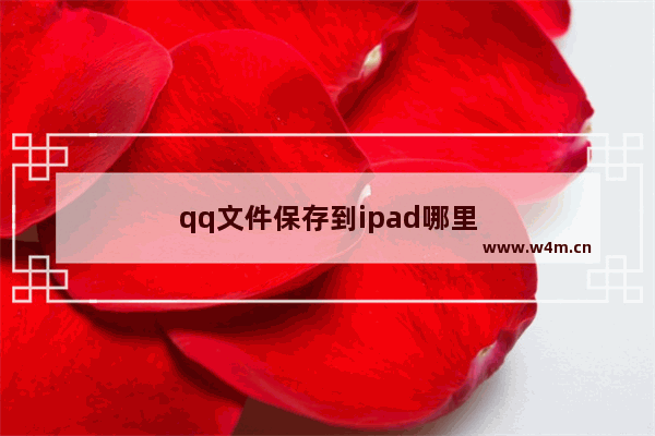 qq文件保存到ipad哪里