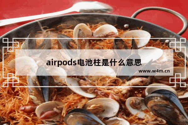 airpods电池柱是什么意思