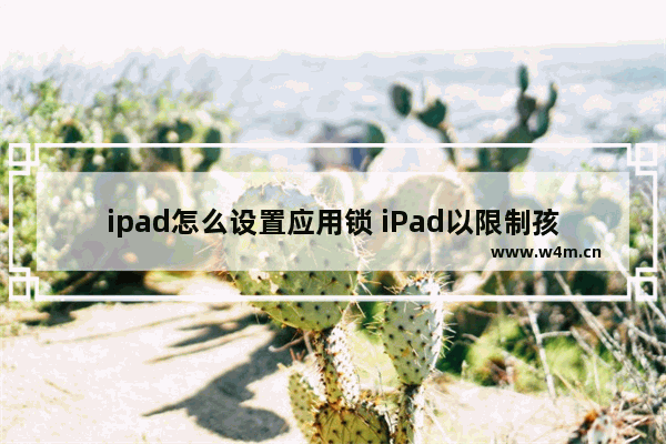 ipad怎么设置应用锁 iPad以限制孩子玩特定APP并限制时间