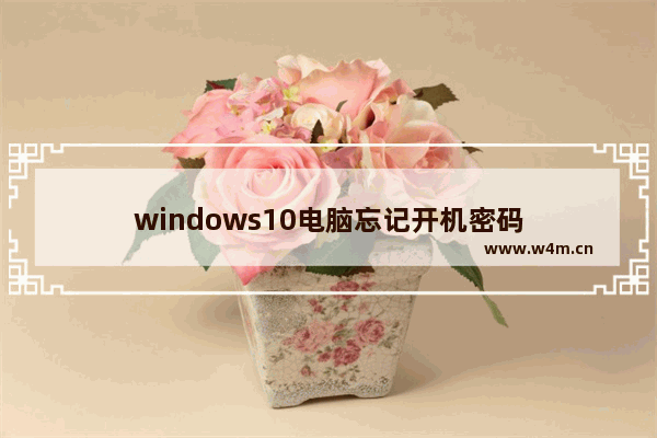 windows10电脑忘记开机密码