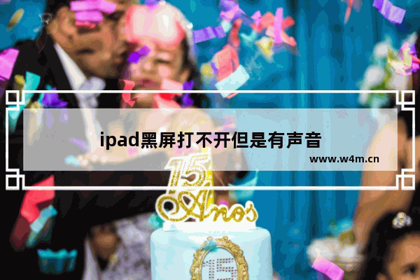 ipad黑屏打不开但是有声音