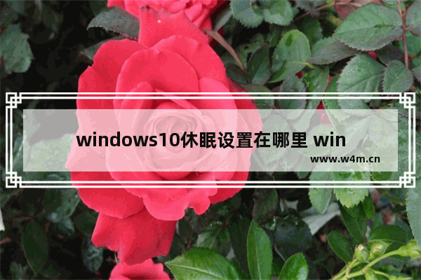 windows10休眠设置在哪里 win电脑睡眠不断网的方法