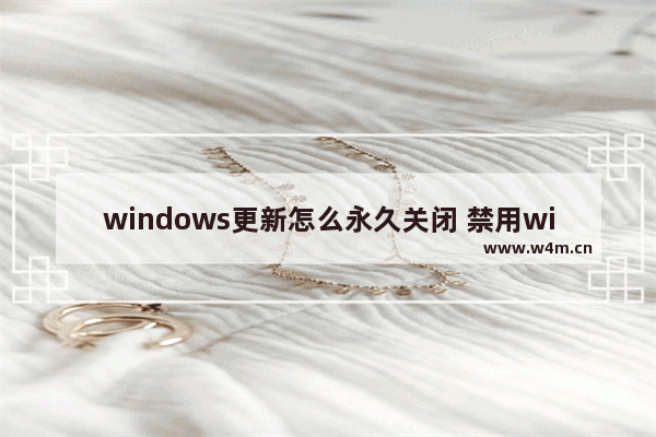 windows更新怎么永久关闭 禁用windows自动更新的方法