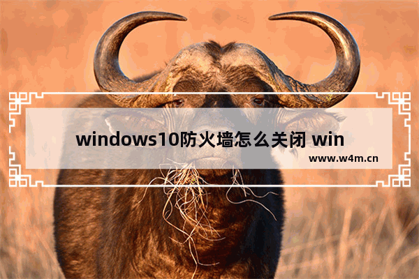 windows10防火墙怎么关闭 windows10关闭防火墙的方法