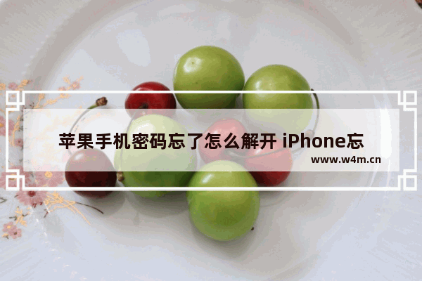 苹果手机密码忘了怎么解开 iPhone忘记锁屏密码的解决方法