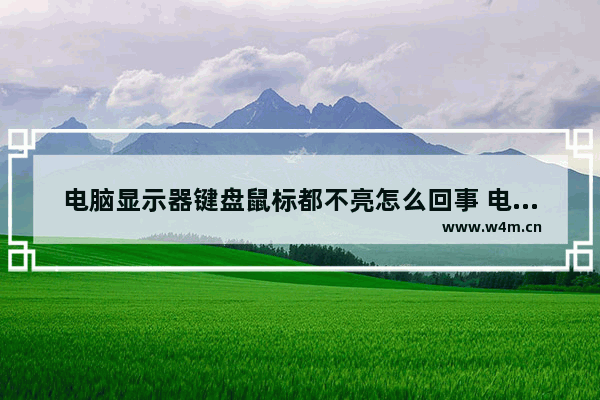 电脑显示器键盘鼠标都不亮怎么回事 电脑鼠标显示器不亮的解决方法