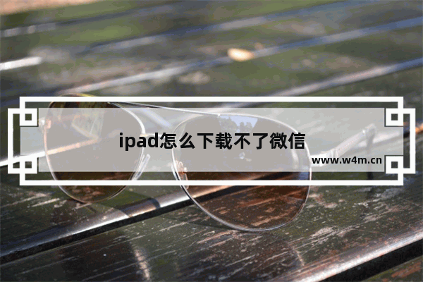 ipad怎么下载不了微信