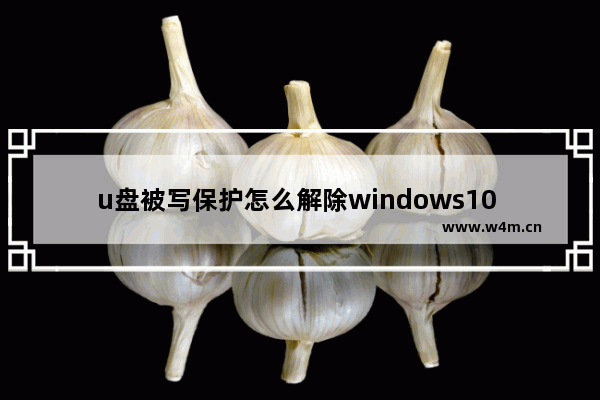 u盘被写保护怎么解除windows10 windows10系统u盘被写保护解除方法