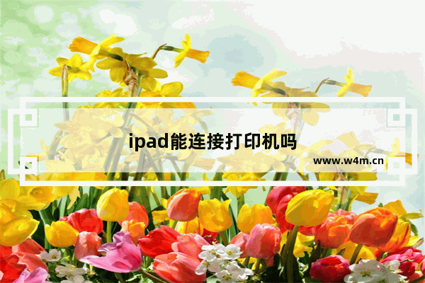 ipad能连接打印机吗