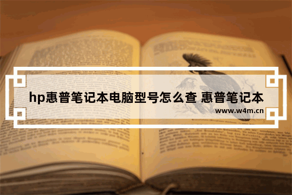 hp惠普笔记本电脑型号怎么查 惠普笔记本电脑型号查询方法