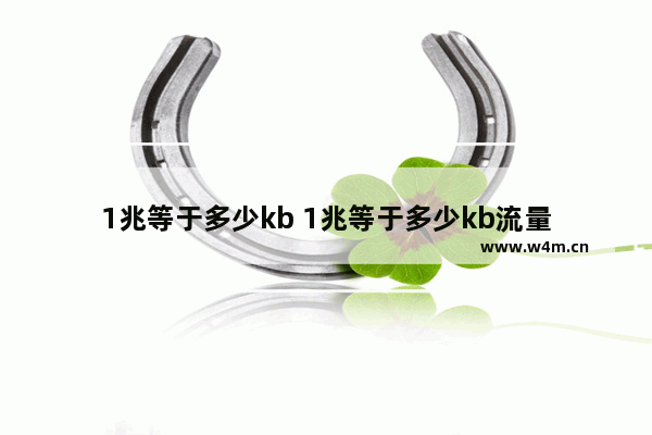 1兆等于多少kb 1兆等于多少kb流量