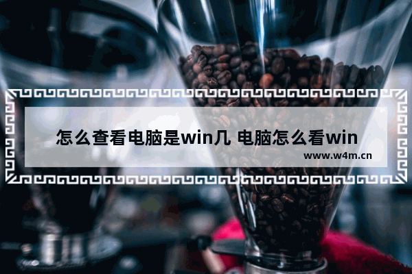 怎么查看电脑是win几 电脑怎么看win几