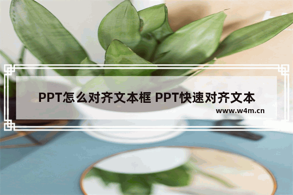 PPT怎么对齐文本框 PPT快速对齐文本框的方法