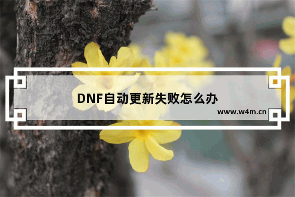 DNF自动更新失败怎么办