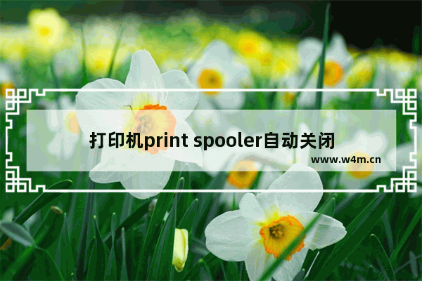 打印机print spooler自动关闭怎么解决