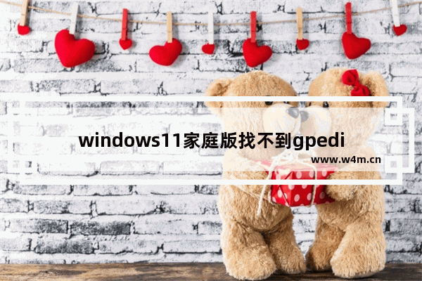 windows11家庭版找不到gpedit.msc文件怎么办 windows11家庭版找不到gpedit.msc文件解决办法