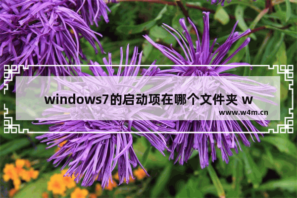 windows7的启动项在哪个文件夹 windows7开机启动项文件夹路径