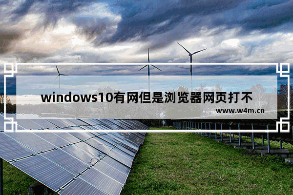 windows10有网但是浏览器网页打不开怎么办 windows10有网但是浏览器网页打不开解决办法