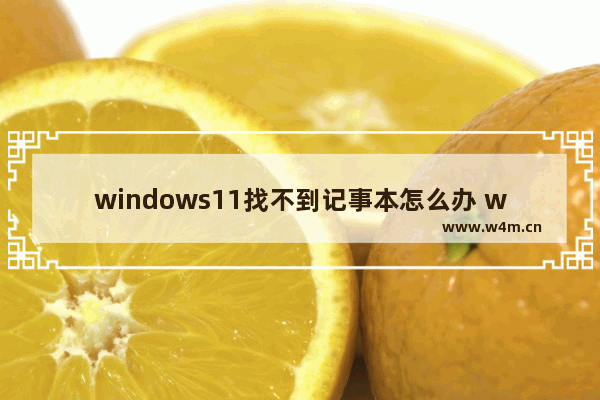 windows11找不到记事本怎么办 windows11找不到记事本解决办法