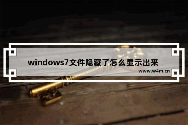 windows7文件隐藏了怎么显示出来 windows7如何将隐藏的文件显示出来