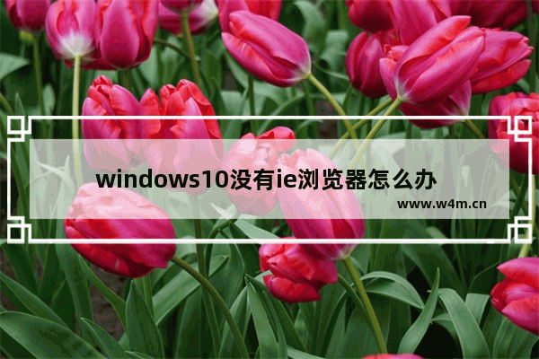 windows10没有ie浏览器怎么办 windows10没有ie浏览器解决办法